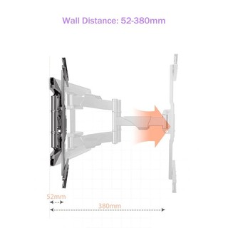 Khung tivi đa năng model P5 32-70 inch, P6 40-80 inch góc xoay siêu mỏng, hàng chính hãng giá treo đa năng mới