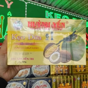 Kẹo dừa sầu riêng Huỳnh Yến ( hộp 400g ) __ đặc sản Bến Tre