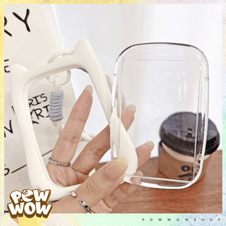 Bao Đựng Thẻ Nhân Viên Mặt Kính Nhựa Mica Viền Nhựa Dẻo PVC Phong Cách Đơn Giản Màu Trơn Kèm Dây Trang Trí Ngắn