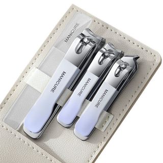 Homee.cok Bộ Bấm Móng Tay Inox Cao Cấp 7 Món Mini Gọn Nhẹ Tiện Lợi Du Lịch Có Hộp Da Sang Trọng