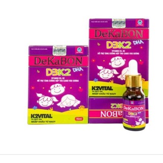 ( Hsd: 10/2026 tặng khăn ướt 70 tờ ) DEKABON - D2K3 DHA bổ sung canxi phát triển đề kháng chính hãng