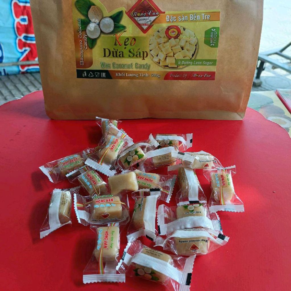 Kẹo dừa sáp Hồng Vân 500g __ đặc sản Bến Tre