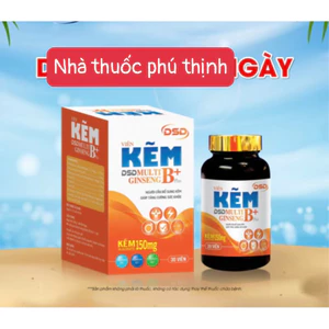 kẽm DSD hộp 30 viên, công thức cải tiến hơn (hàng loại 1, date mới)