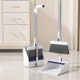 YOWXll Bộ chổi quét nhà gấp gọn thông minh kèm hót rác cán dài 2 trong 1 đa năng. xoay180 độ,độ quét sạch mọi ngóc ngách