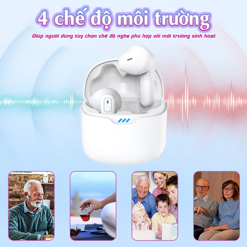 Máy trợ thính thông minh Funmic EN-IA102D - Kết nối Bluetooth, âm thanh khuyếch đại to rõ