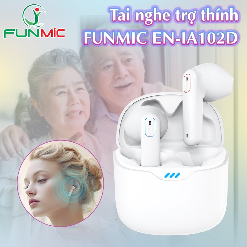 Máy trợ thính thông minh Funmic EN-IA102D - Kết nối Bluetooth, âm thanh khuyếch đại to rõ