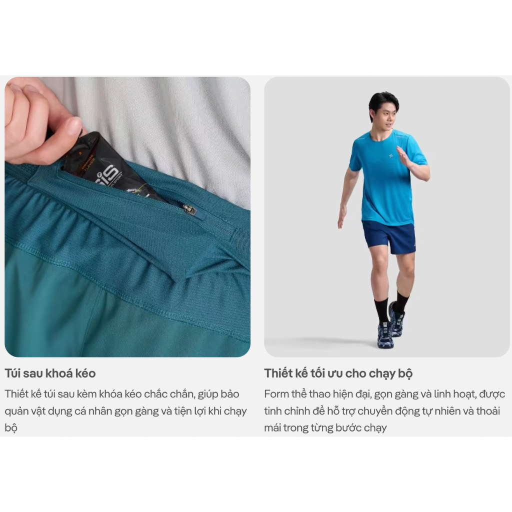 [MUA 4 GIẢM 20%]Quần short nam thể thao chạy bộ Swift Run thoáng khí, thoải mái Coolmate