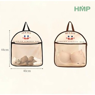 Túi Lưới Treo Tường Decor Phong Cách Hàn Quốc Happy Day