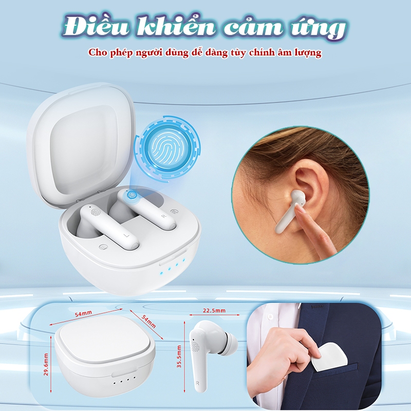 Máy trợ thính cao cấp pin sạc Funmic EN-D22 - Khuyếch đại âm thanh to rõ, hạn chế tạp âm tốt