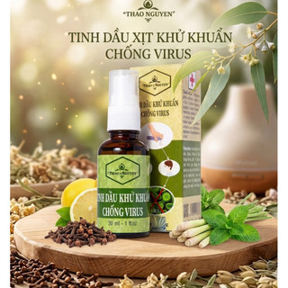 Tinh dầu Thảo Nguyên hương sả chanh 30ml đuổi muỗi và côn trùng, khử khuẩn