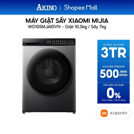 [Phí lắp đặt 0Đ HCM cũ] WD105MJA10VN | Máy giặt sấy Lồng Ngang Xiaomi Giặt 10.5kg/ Sấy 7kg