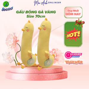Gấu bông Gà Dài 70cm mẫu mới, Gà vàng dễ thương - Gà khổng lồ Quà TẶNG VIP cho bé