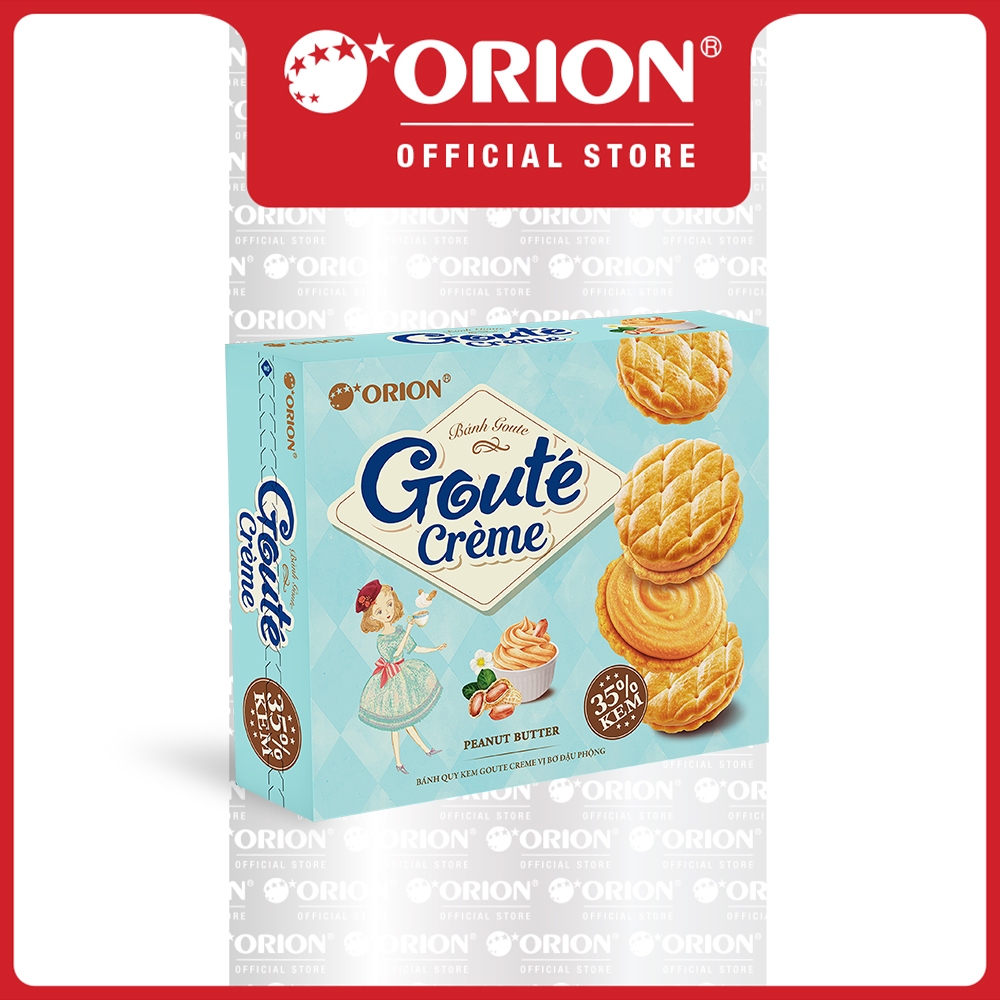 Combo 2 Hộp Bánh Goute Creme Đậu Phộng (16 Gói/Hộp)