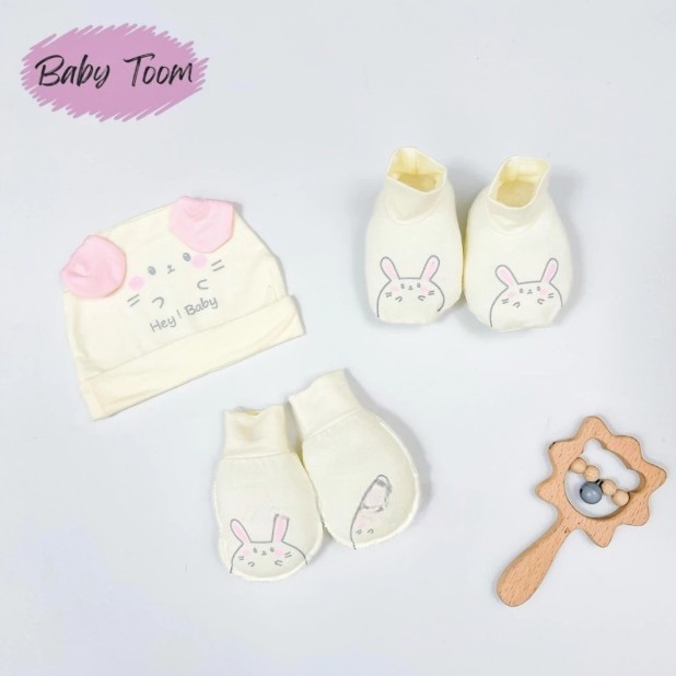 [Peinn] [BẢNG KEM] Mũ, Bao Tay, Bao Chân Baby Tom Chất Thun Lạnh Petit Cao Cấp Cho Bé Sơ Sinh 0-3 Tháng