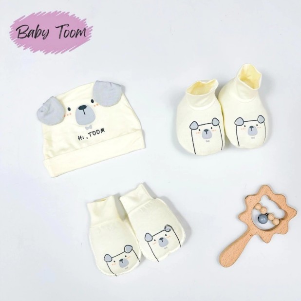 [Peinn] [BẢNG KEM] Mũ, Bao Tay, Bao Chân Baby Tom Chất Thun Lạnh Petit Cao Cấp Cho Bé Sơ Sinh 0-3 Tháng