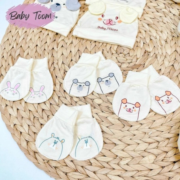 [Peinn] [BẢNG KEM] Mũ, Bao Tay, Bao Chân Baby Tom Chất Thun Lạnh Petit Cao Cấp Cho Bé Sơ Sinh 0-3 Tháng