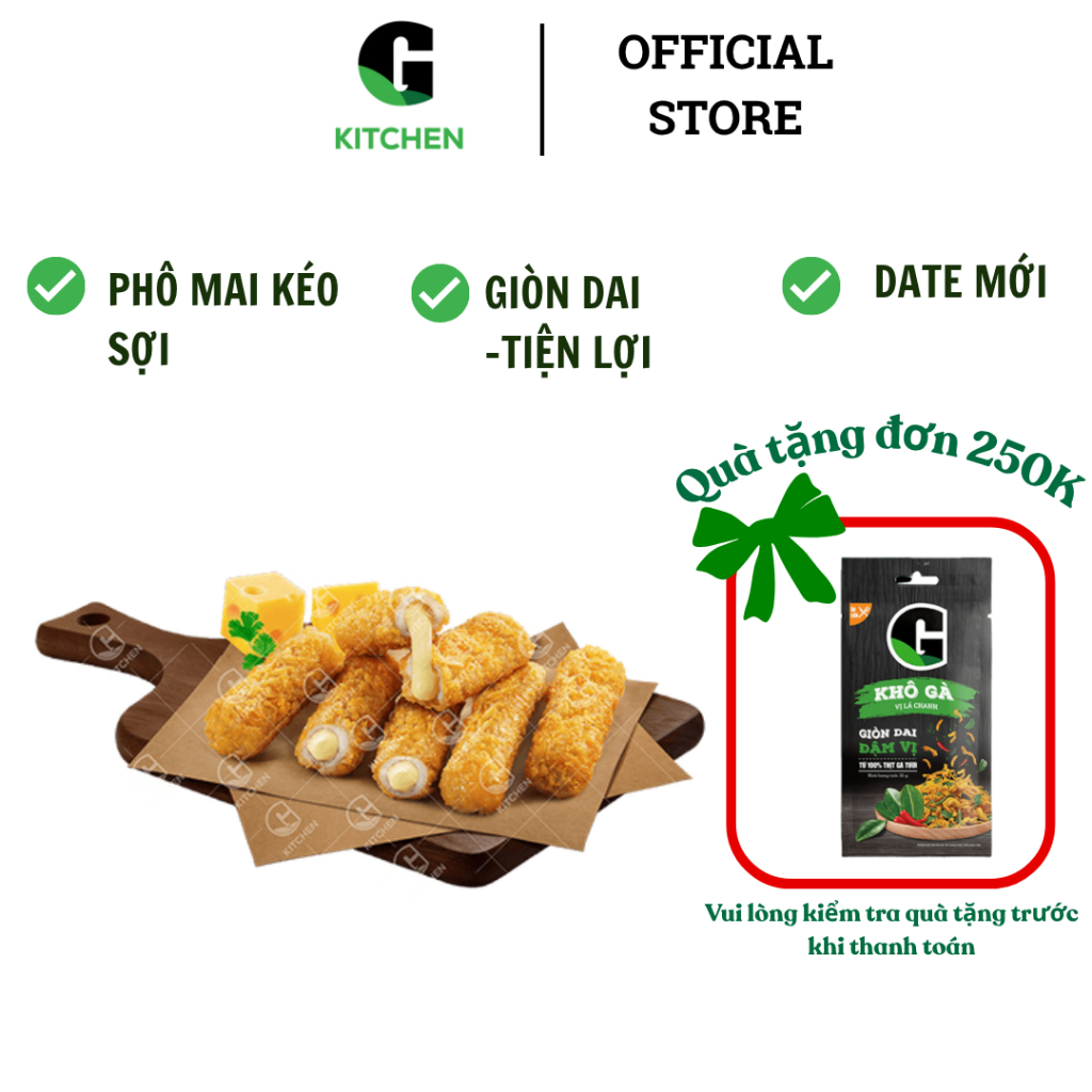 Cá que giòn nhân phô mai G Kitchen 300g [Giao HCM]