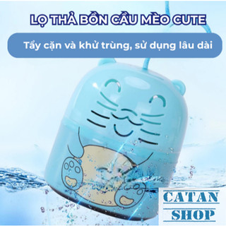 Lọ Thả Bồn Cầu Hình Con Mèo Toilet Tự Động Khử Mùi Diệt Khuẩn Sạch Mảng Bám Lưu Hương Thơm