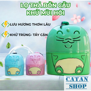 Lọ Thả Bồn Cầu Hình Con Mèo Toilet Tự Động Khử Mùi Diệt Khuẩn Sạch Mảng Bám Lưu Hương Thơm