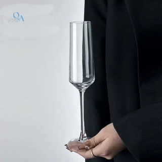 Ly uống rượu sâm panh pha lê, LY TULIP - Ly vang CHAMPAGE 200ML trắng cao cấp | Phong cách Châu Âu