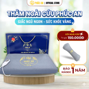 Thảm Điện Ngải Cứu Phúc An Giữ Ấm & Giảm Đau Xương Khớp, 100% Nguyên Liệu Ngải cứu