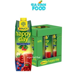 [Mua 1 tặng 1] Nước ép Nam việt quất Rauch Happy Day Chai 1L