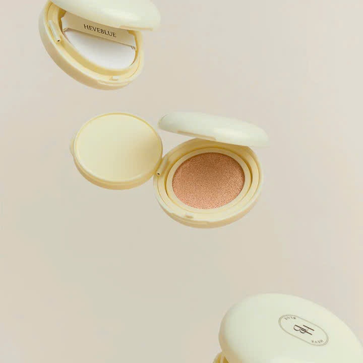 C72_Phấn nước Single Vita Pure Glow Heveblue, che phủ lỗ chân lông , làm đều màu da (tone 17-19)