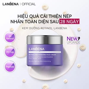 LANBENA Kem Dưỡng Da Mặt Retinol - Giảm Nếp Nhăn, Đều Màu Da Dưỡng ẩm Trắng Da, Giảm Lão Hóa, phục hồi Hàng Rào Bảo Vệ