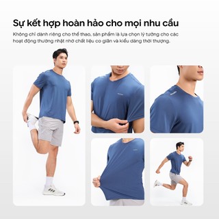 Áo Thun Nam MENTORIS Vải Thun Lạnh Cao Cấp, Form Regular Fit, Co Giãn Thoáng Khí, Mặc Thể Thao MTS01