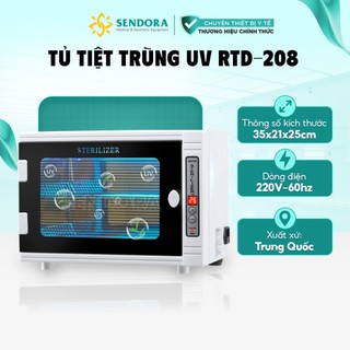 [CÓ VAT] Tủ tiệt trùng dụng cụ spa, nail RTD-208 bằng tia UV khử khuẩn chuyên nghiệp cho spa, nails thẩm mỹ viện