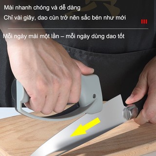 Dụng Cụ Mài Dao Nhà Bếp, Tay Cầm Tiện Lợi, Đá Mài Vonfram, Mài Nhanh Dao Thái, Dao Trái Cây, Dao Serrated