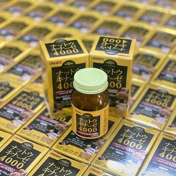(Hàng nhập khẩu) Viên Uống NattoKinase 4000FU Orihiro Nhật Bản - 60 viên