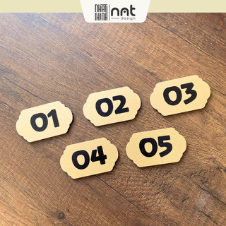 COMBO 20 SỐ BÀN QUÁN ĂN - QUÁN CAFE ALU NHŨ VÀNG