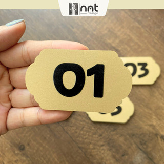 COMBO 20 SỐ BÀN QUÁN ĂN - QUÁN CAFE ALU NHŨ VÀNG