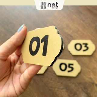 COMBO 20 SỐ BÀN QUÁN ĂN - QUÁN CAFE ALU NHŨ VÀNG