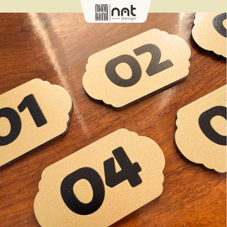 COMBO 20 SỐ BÀN QUÁN ĂN - QUÁN CAFE ALU NHŨ VÀNG