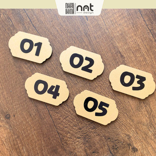 COMBO 20 SỐ BÀN QUÁN ĂN - QUÁN CAFE ALU NHŨ VÀNG