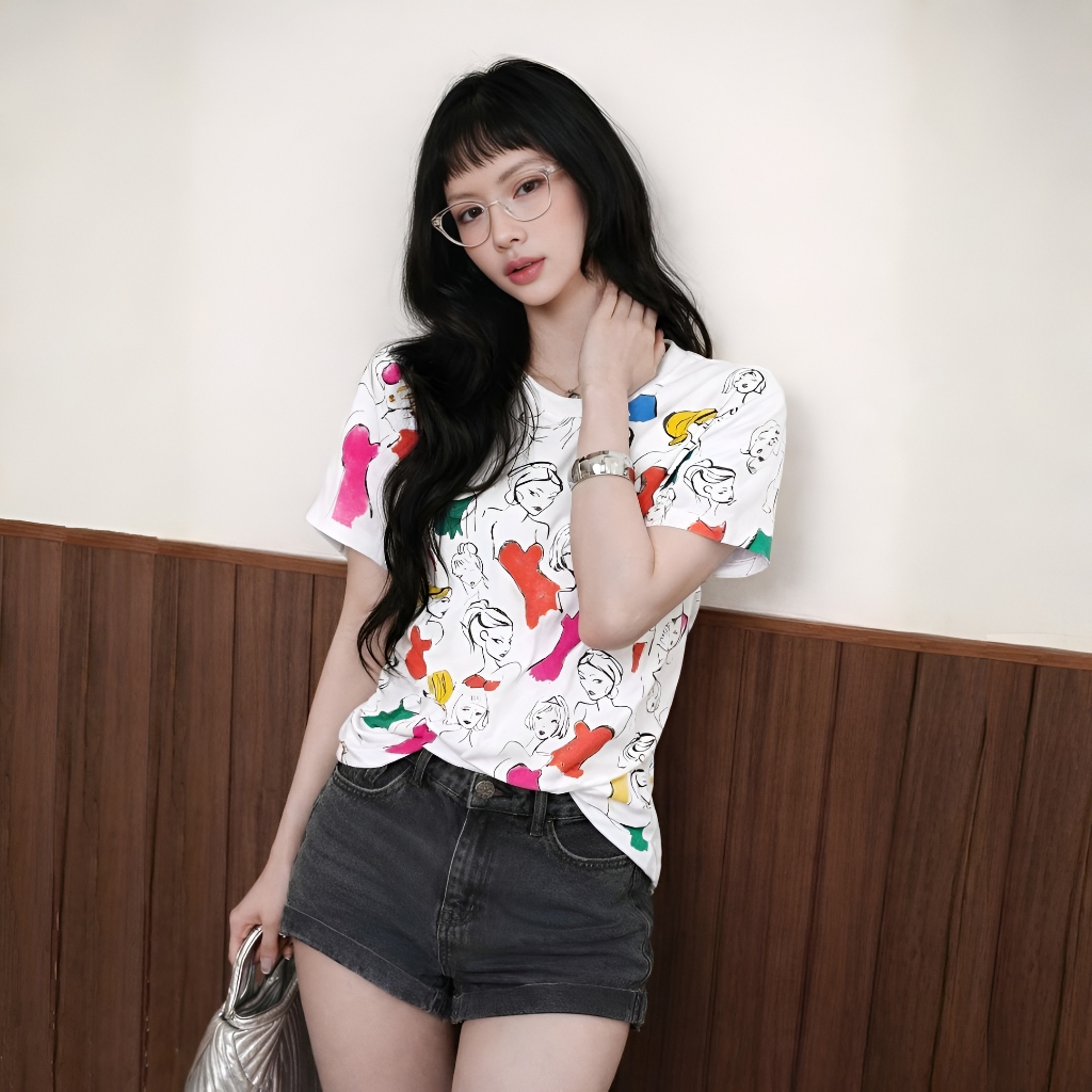 Áo Thun Mirage In Full Thời Trang, Chất Cotton Mềm Mịn, Có Kèm Hình Thật.