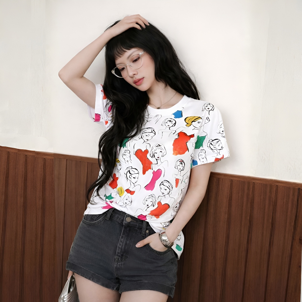 Áo Thun Mirage In Full Thời Trang, Chất Cotton Mềm Mịn, Có Kèm Hình Thật.