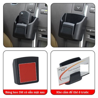 Khay Nhựa Dán Nội Thất Ô Tô Đựng Chìa Khóa Nhỏ Gọn, Chắc Chắn Chất Liệu ABS Cao Cấp