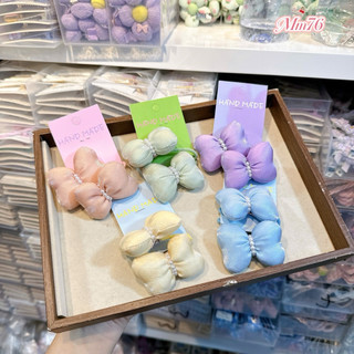 Set 2 kẹp nơ nhồi bông style HQ cho bé