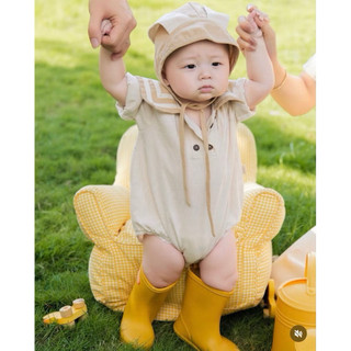 Bodysuit cổ thủy thủ kèm mũ bé trai – style Hàn xinh xắn