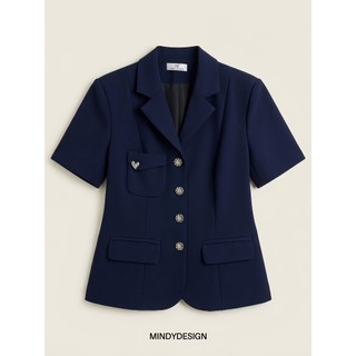 Áo LYRA - Áo vest nữ ngắn tay thiết kế công sở cao cấp MindyDesign