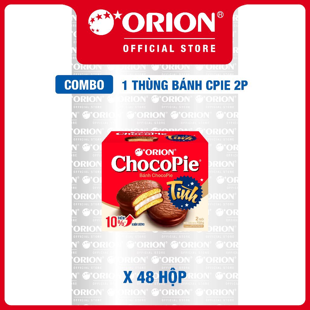 Thùng Bánh Chocopie Tình 2P (48 Hộp/Thùng)