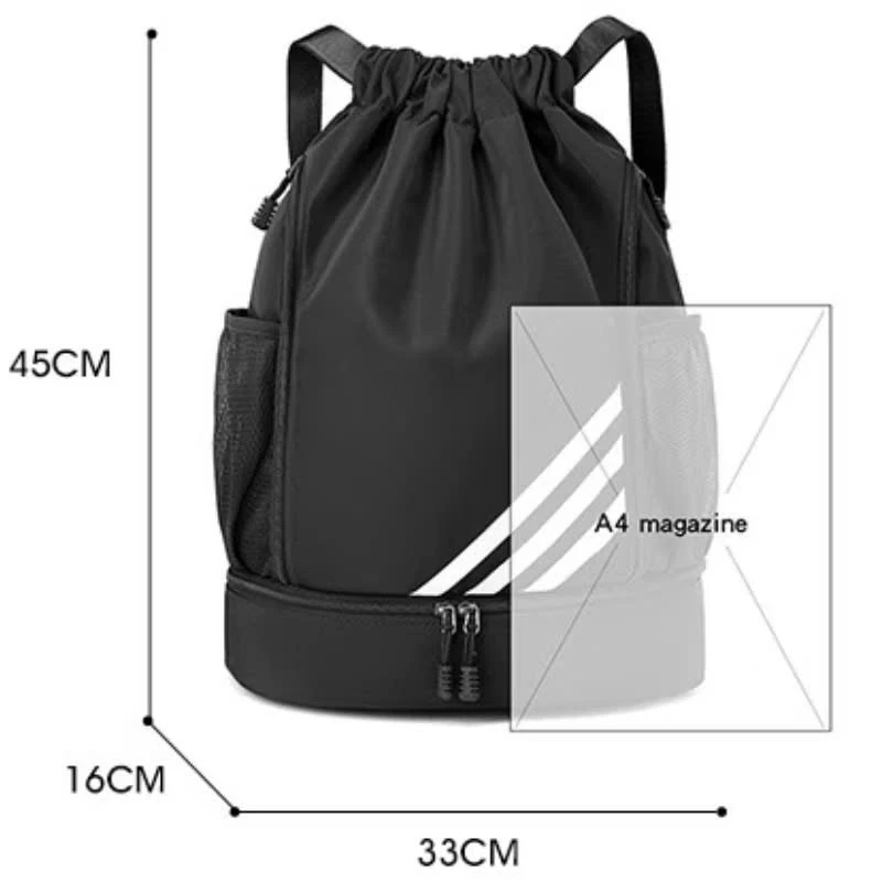 [Peinn] Balo Dây Rút Thể Thao Vải Polyester, Oxford , Chống Nước Có Ngăn Đựng Giày, Chơi Bóng Rổ, Bóng Đá, Tập Gym