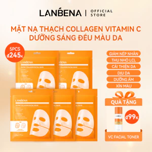 LANBENA Mặt Nạ Thạch (34g) - Dưỡng Sáng Trắng Da, Chống Lão Hoá Giảm Nhăn Làm Dịu Trẻ Hoá Da Vitamin C Skincare