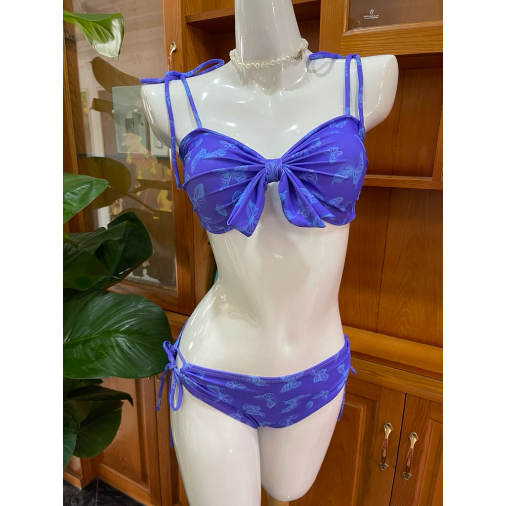 TINA- bikini set 2 mảnh hoạ tiết hoa văn nổi bật .tôn da .size 40-65kg