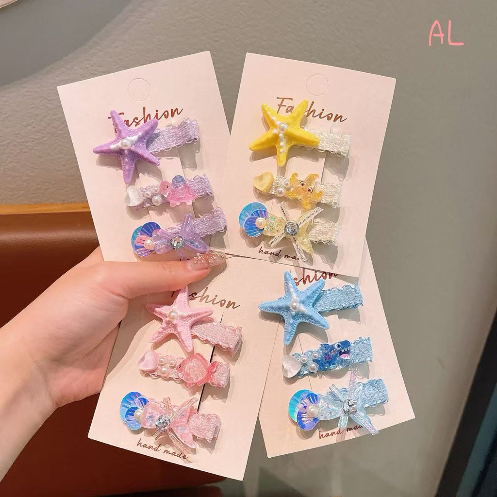 Set 3 Kẹp Tóc Sao Biển (Ocean Starfish Clip Set)