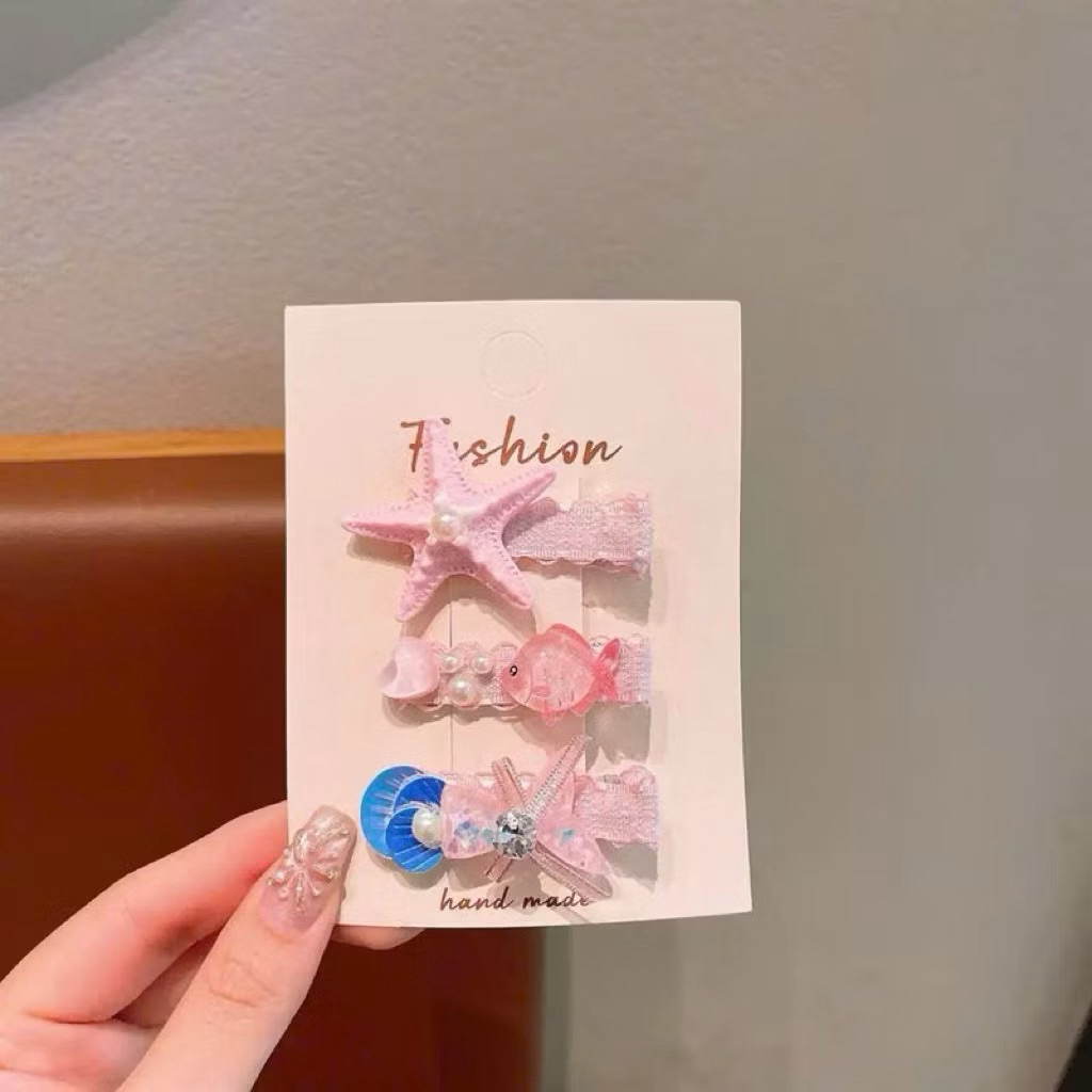 Set 3 Kẹp Tóc Sao Biển (Ocean Starfish Clip Set)