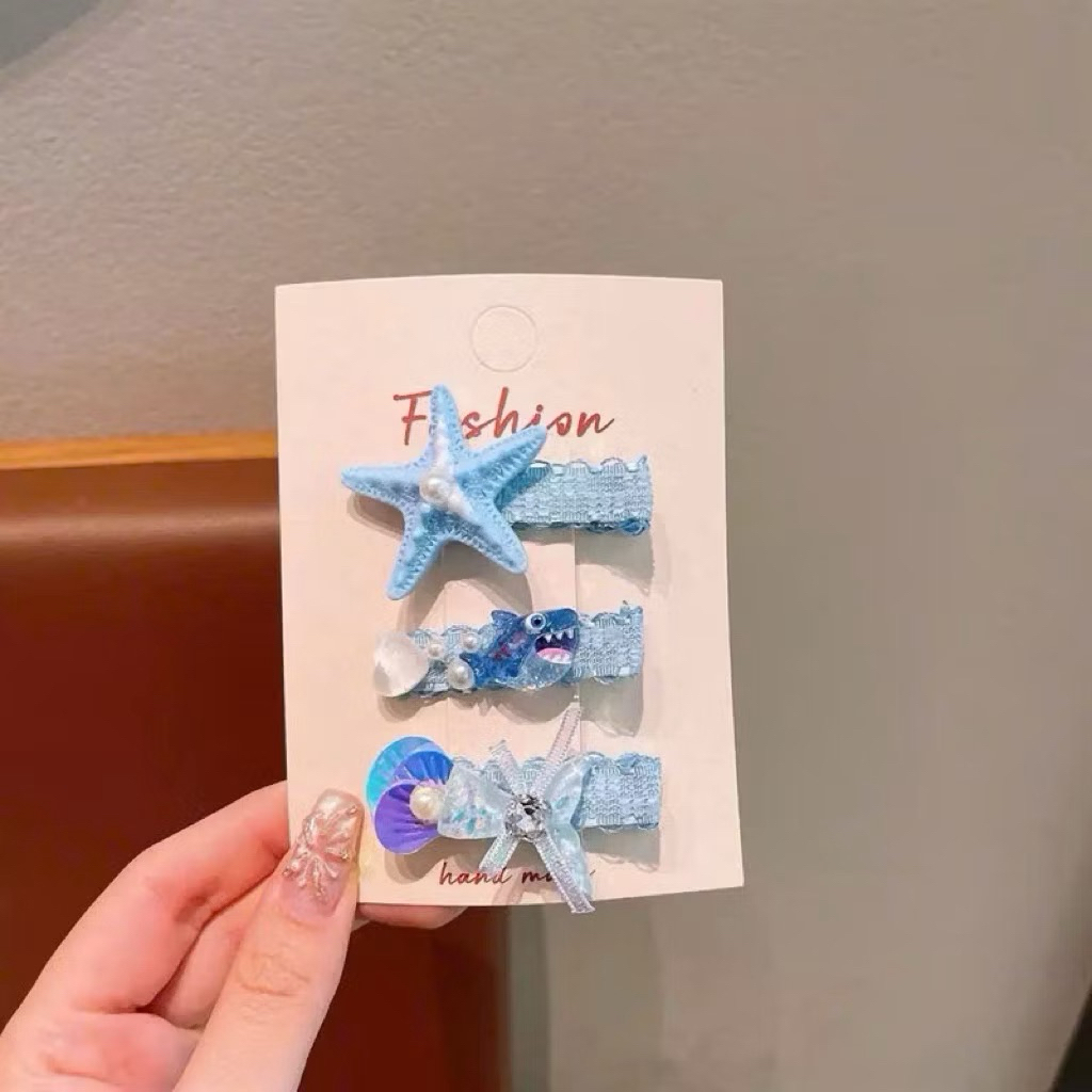 Set 3 Kẹp Tóc Sao Biển (Ocean Starfish Clip Set)